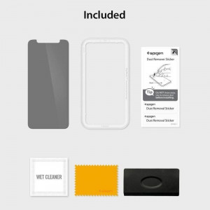 Закален стъклен протектор SPIGEN Align Master TR с филтър за поверителност и инструмент за поставяне - iPhone 11 / XR - Img 14