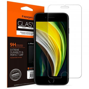 Закален стъклен протектор SPIGEN TR Slim - iPhone 6 / 6s / 7 / 8 / SЕ 2020 / SE (3rd gen) - Img 9