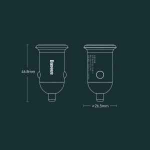 Зарядно за кола BASEUS Grain Pro 4.8A 2x USB Type A (CCALLP-02) бяло - Img 16
