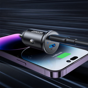 Зарядно за кола JOYROOM JR-CCN06 30W 2x USB Type C черно - Img 7