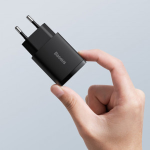 Зарядно за стена BASEUS 20W 3A USB Type A / USB Type C PD QC3.0 (CCXJ-B01) черно - Img 8