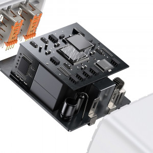 Зарядно за стена BASEUS 30W 3A 2x USB Type A / USB Type C PD QC (CCXJ-E02) бяло - Img 8