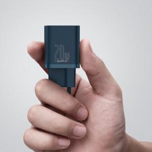 Зарядно за стена BASEUS Super Si 1C 20W USB Type C PD (CCSUP-B03) синьо - Img 12