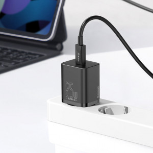 Зарядно за стена BASEUS Super Si 1C 25W USB Type C PD QC (CCSP020102) бяло - Img 19