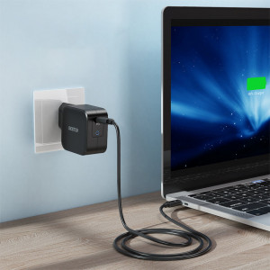 Зарядно за стена CHOETECH GaN 61W USB Type C PD (Q6006) черен - Img 3