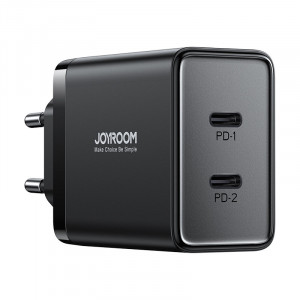 Зарядно за стена JOYROOM JR-TCF09 40W 2x USB Type C черно - Img 7