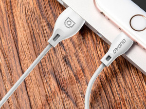 Кабел за зареждане и данни с оплетка DUDAO USB Type A към USB Type C 2.1A 2m (L4T) бял - Img 11