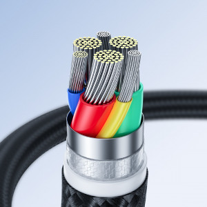 Кабел за зареждане и данни с оплетка JOYROOM Surpass USB Type A към Lightning 2.4A 2m черен (S-UL012A11) - Img 16