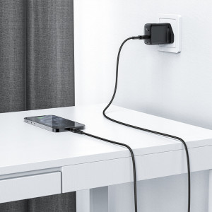 Кабел за зареждане и данни ACEFAST MFI USB Type A към Lightning 1.8m 2.4A черен (C4-02A черен) - Img 8