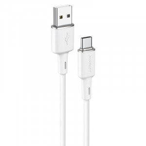 Кабел за зареждане и данни ACEFAST USB Type A към USB Type C 3A 1.2m (C2-04) бял - Img 1