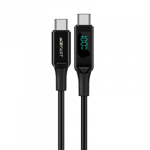 Кабел за зареждане и данни ACEFAST USB Type C към USB Type C 100W 20V 5A 2m (C6-03) черен - Img 1
