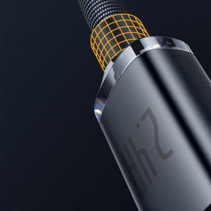 Кабел за зареждане и данни BASEUS Crystal Shine USB Type A към Lightning с бързо зареждане 2.4A 2m черен (CAJY000101) - Img 14