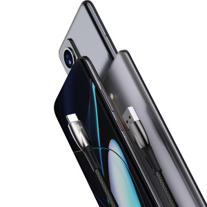 Кабел за зареждане и данни BASEUS Glimmer USB Type A към USB Type C с бързо зареждане 100W 480Mb/s 1m черен - Img 7