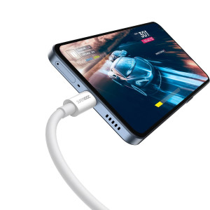 Кабел за зареждане и данни BASEUS Superior SUPERVOOC USB Type A към USB Type C 65W 1m бял - Img 4