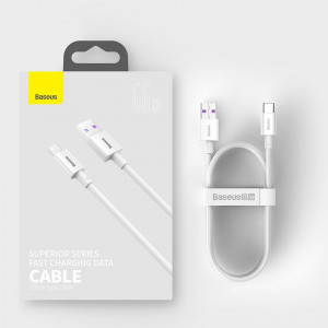 Кабел за зареждане и данни BASEUS Superior USB Type A към USB Type C 66 W 11V 6A Huawei SuperCharge SCP 2m черен (CATYS-A01) - Img 16