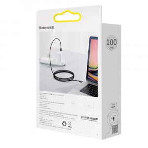 Кабел за зареждане и данни BASEUS Superior USB Type C към USB Type C с бързо зареждане Power Delivery Huawei FCP 100W 5A 20V 1m черен (CATYS-B01) - Img 6