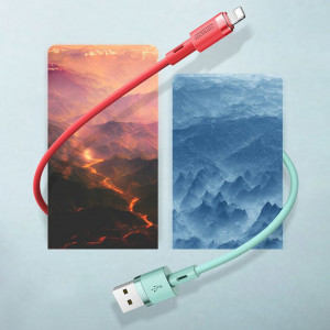 Кабел за зареждане и данни JOYROOM Silicone Data USB Type A към Lightning 1.2m (S-1224N2) бял - Img 6