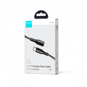 Кабел за зареждане и данни JOYROOM USB Type C към Lightning 20W 2m S-CL020A13 черен - Img 2