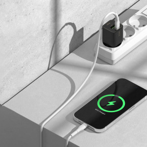 Кабел за зареждане и данни RINGKE USB Type C към Lightning 480Mb/s 20W 1.2m черен (CB60112RS) - Img 9