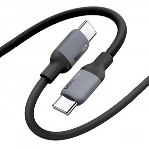 Кабел за зареждане и данни UGREEN US563 USB Type C към USB Type C Power Delivery 60W 2m черен - Img 1