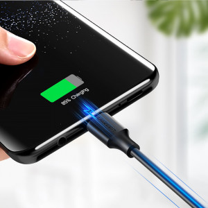 Кабел за зареждане и данни UGREEN USB Type A към USB Type C с бързо зареждане 3.0 3A 0.25m черен (US287 60114) - Img 6