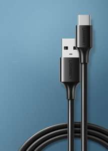 Кабел за зареждане и данни UGREEN USB Type A към USB Type C 3A 2m (60118) черен - Img 3