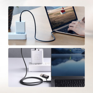 Кабел за зареждане и данни UGREEN USB Type C към USB Type C 3A 3m черен (US286) - Img 14