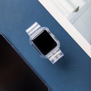Калъф за корпус с каишка Light Strap - Apple Watch 44mm SE / 44mm Series 6 / 44mm Series 5 / 44mm Series 4 жълт - Img 8