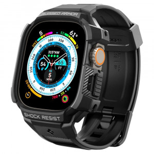 Калъф за корпус с каишка SPIGEN Rugged Armor Pro - Apple Watch Ultra 49mm / Ultra 2 49mm черен - Img 1