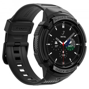 Калъф за корпус с каишка SPIGEN Rugged Armor Pro - Samsung Galaxy Watch6 Classic 47mm черен мат - Img 10