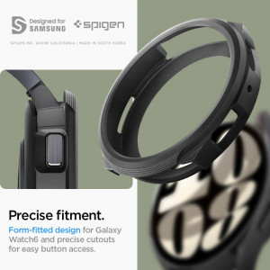 Калъф за корпус SPIGEN Liquid Air - Samsung Galaxy Watch6 44mm черен мат - Img 14