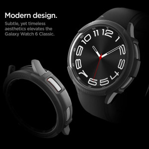 Калъф за корпус SPIGEN Liquid Air - Samsung Galaxy Watch6 Classic 47mm черен мат - Img 13