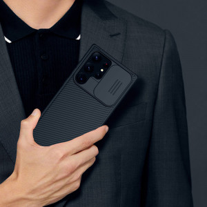 Калъф с подвижно покритие за камерата NILLKIN CamShield Pro - Samsung Galaxy S23 Ultra черен - Img 17