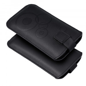 Калъф тип джоб FORCELL Deko - iPhone 12 / 12 Pro / Samsung Galaxy XCover 5 / S21 5G / Note / Note II / Note 3 черен - Img 5