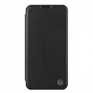 Калъф тип книга от еко кожа с подвижно покритие за камерата NILLKIN Qin Leather Pro - iPhone 14 Plus черен - Img 2