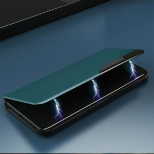 Калъф тип книга от еко кожа Eco - iPhone 13 Pro син - Img 3