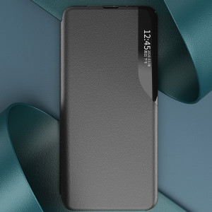 Калъф тип книга от еко кожа Eco - Xiaomi Redmi 11A / Poco C55 / Redmi 12C черен - Img 10