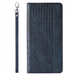 Калъф тип книга с връзка Magnet Strap - iPhone 12 Pro Max син - Img 5