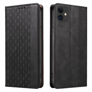 Калъф тип книга с връзка Magnet Strap - iPhone 13 черен - Img 5