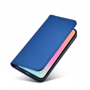 Калъф тип книга с външен джоб Magnet Card - iPhone 13 Pro син - Img 12
