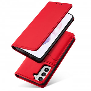 Калъф тип книга с външен джоб Magnet Card - Samsung Galaxy S22+ червен - Img 12