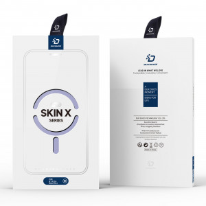 Калъф тип книга с прозрачен гръб DUX DUCIS Skin X Pro MagSafe - iPhone 15 Pro Max лилав - Img 7