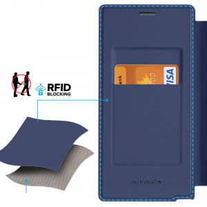 Калъф тип книга с прозрачен гръб DUX DUCIS Skin X Pro MagSafe - Samsung Galaxy S24 Ultra син - Img 13