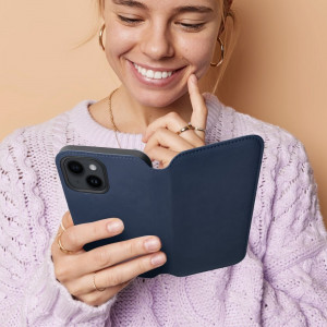Калъф тип книга Dual Pocket - iPhone 15 тъмносив - Img 7