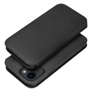 Калъф тип книга Dual Pocket - iPhone 15 Pro черен - Img 1