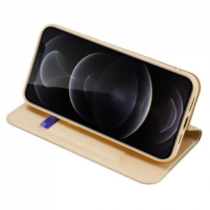 Калъф тип книга DUX DUCIS Skin Pro - iPhone 13 Pro Max златист - Img 4