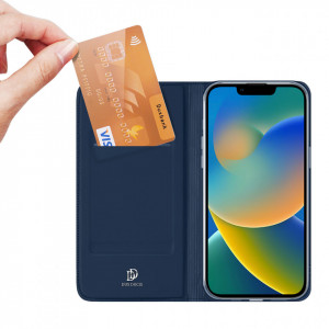 Калъф тип книга DUX DUCIS Skin Pro - iPhone 14 Plus син - Img 2