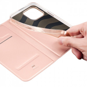Калъф тип книга DUX DUCIS Skin Pro - iPhone 14 Pro розов - Img 7
