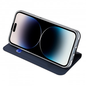 Калъф тип книга DUX DUCIS Skin Pro - iPhone 15 Pro Max син - Img 5