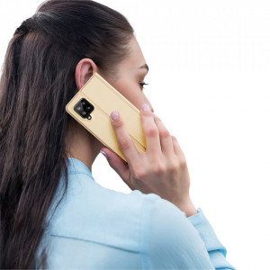 Калъф тип книга DUX DUCIS Skin Pro - Samsung Galaxy A42 5G златист - Img 9